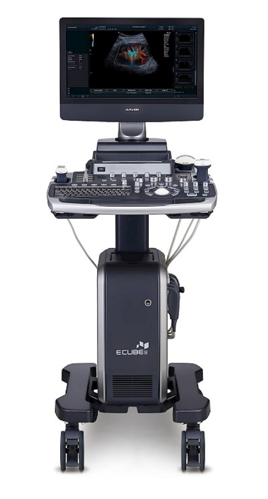 Demonstrationsbild eines Ultraschallgerätes